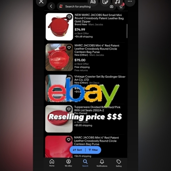 🔹️ Marc Jacobs🔹️ Mini red Crossbody bag ✨️❤️ - Picture 7 of 12